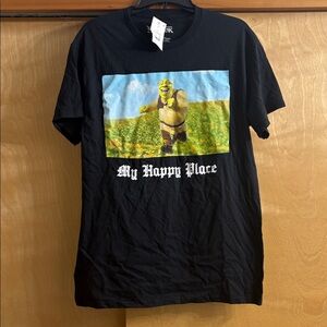 NWT Dream Works Shrek My Happy Place 100% Cotton T-Shirt M